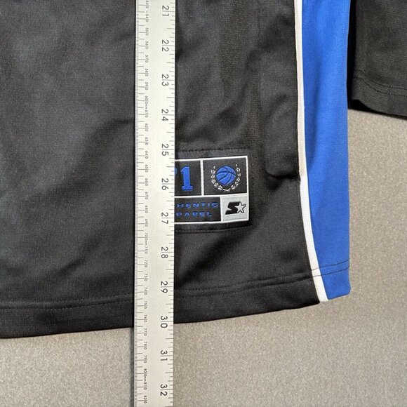 Starter DRI-STAR Men’s L Athletic Hoodie Black Blue Pullover Sweatshirt Basket - Picture 11 of 16
